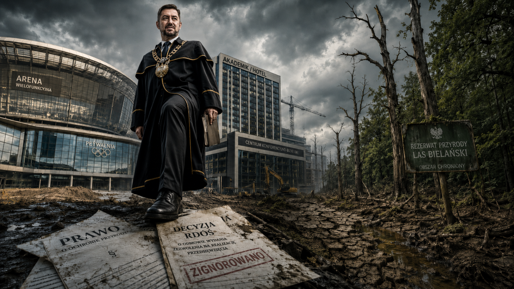 Rektor AWF depcze prawo. Za jego plecami stoi projekt, który zabije rezerwat