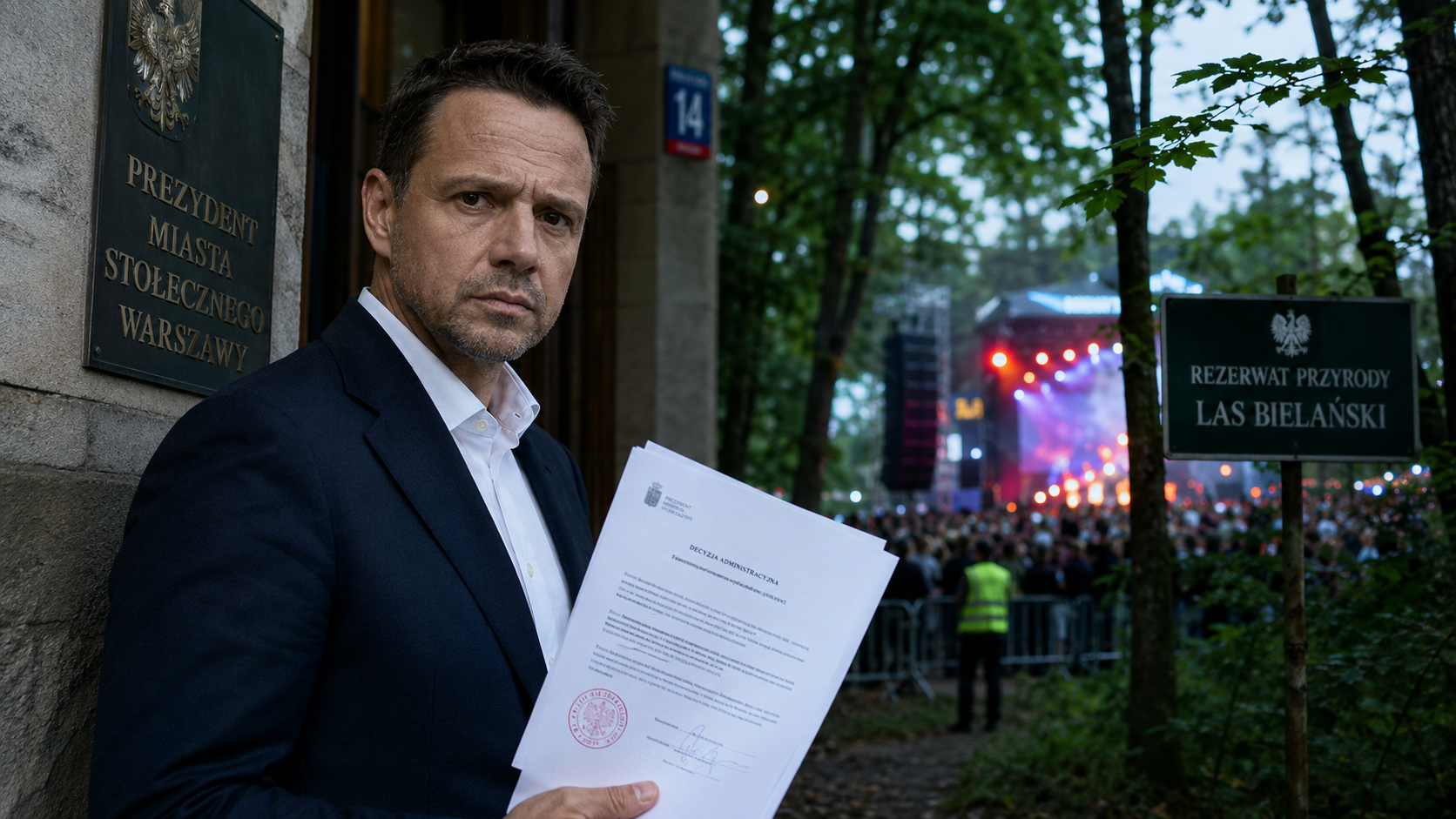 Trzaskowski powiedział: można. Policja posłuchała. Rezerwat dostał w twarz